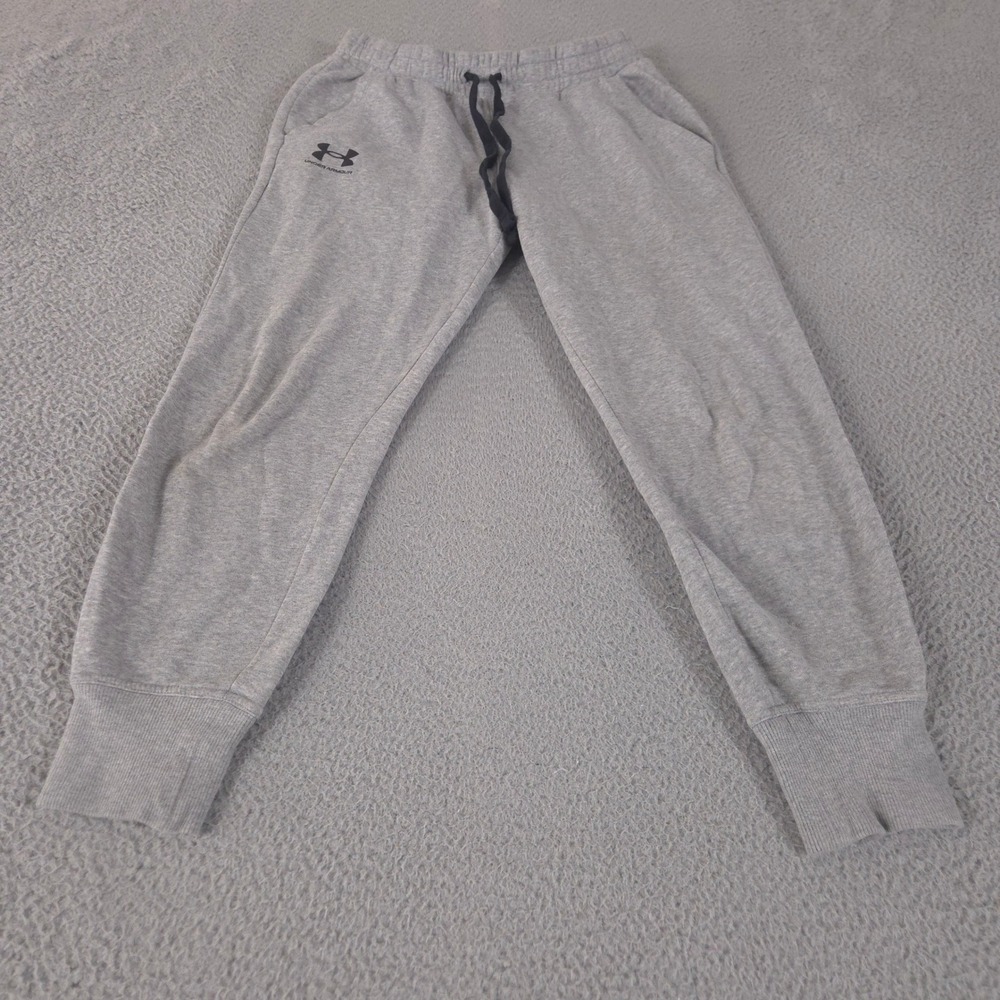 Under Armour Sweatpants Womens Small Rival Fleece Joggers Tapered Leg Pockets